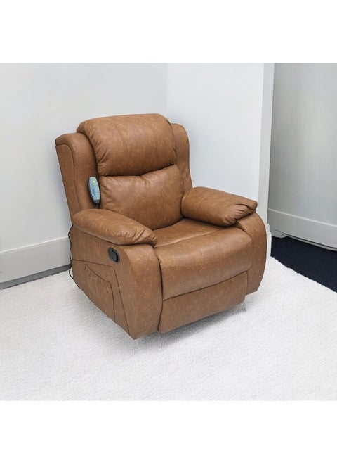 Modern Design Executive Massager Sofa Recliner Fabric And Leather Maf-9020 Brown With Moving And Rocking Sofa And Have More Cushion And (Brown)