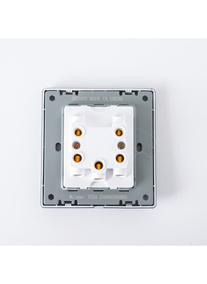 DANUBE HOME Milano 20A Dp Switch With Neon Electrical Switches Sockets Outlets For Home Appliances Office Hotel Conventional Construction Project Aura Blk  - Image 2