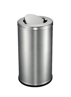 EKO SWING SERIES | Brushed & Glossy Stainless Steel Finish | Fingerprint-Resistant | Swing-Top Trash Bin | 56L 