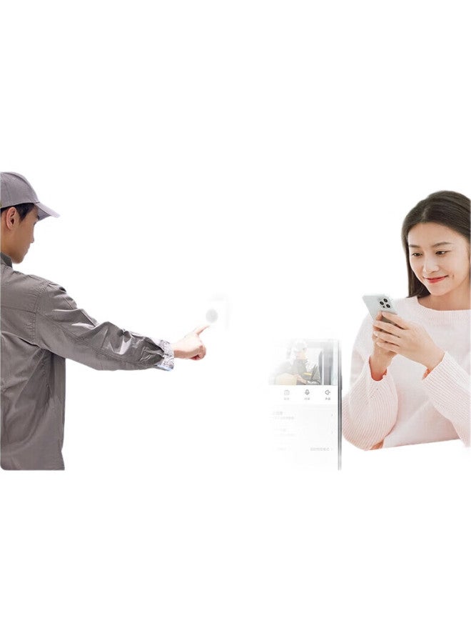Jooan 4 Million Pixel Visual Doorbell, Electronic Anti-Theft Smart Peephole, Surveillance Camera For Entrance Door, Home Use, Mobile Phone Wireless Remote Viewing, Two-Way Audio, Long Battery Life - Image 3