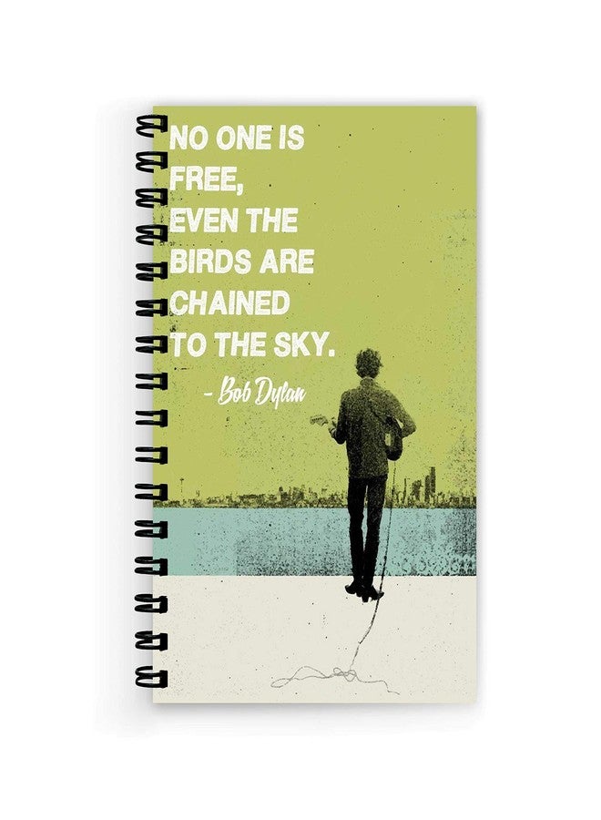 Plan To Gift No One is Free Even The Birds are Chained to The Key Printed Designer Wire Bound unruled Paper Sheets (160 Pages) Notebooks & Diary - Image 1