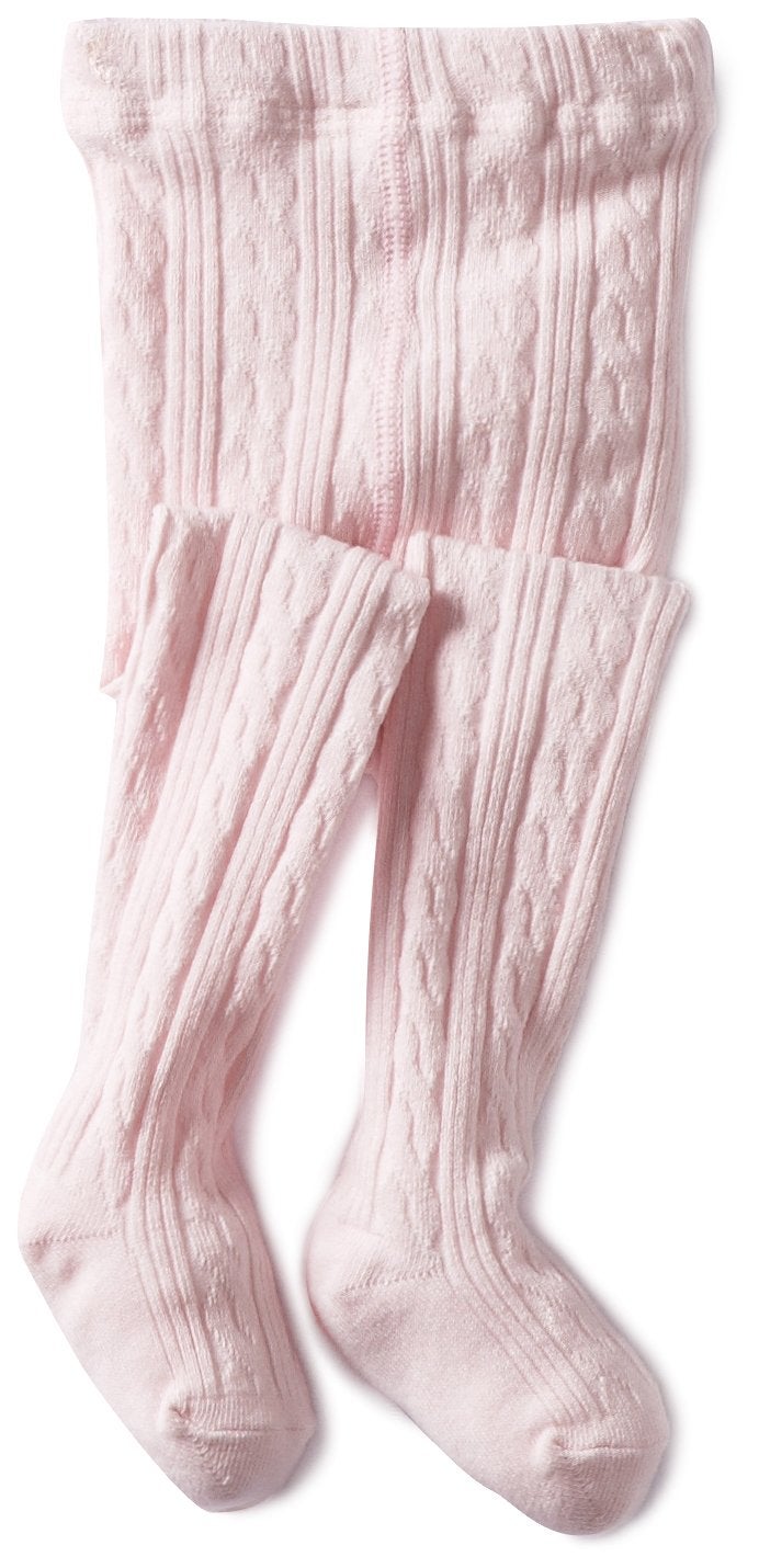 Jefferies Socks Girls 2-6X Cable Tight, Pink, 2-4 Years - Image 3