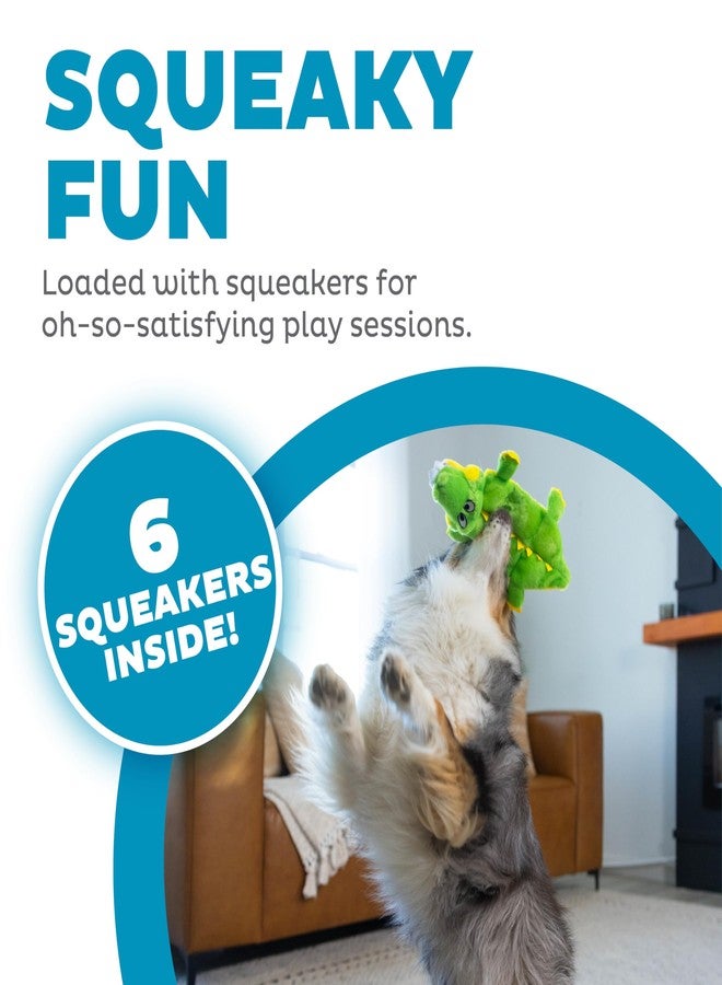 Outward Hound Squeaker Matz Plush Gator Dog Toy, Small - Image 2