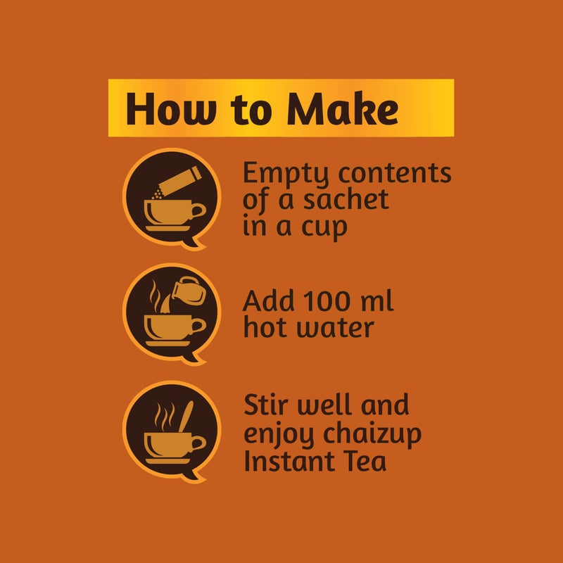 Chaizup Premium 1 Min Instant Assorted Tea Pack - 20 Sachets | Cardamom & Ginger Flavours | 20 Servings | 2 Packs (10 Flavours Each) | 280g - Image 5