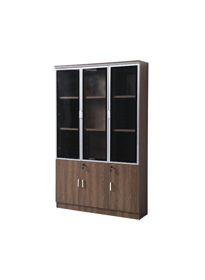 بيتي دولاب مكتبي بني خشب للملفات 3 درفات - Image 2