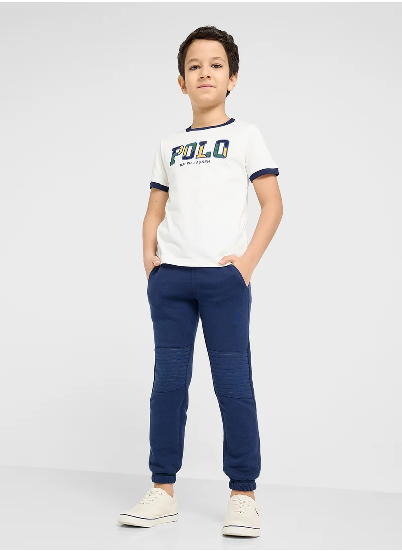 بولو رالف لورين Kids Logo Graphic T-Shirt