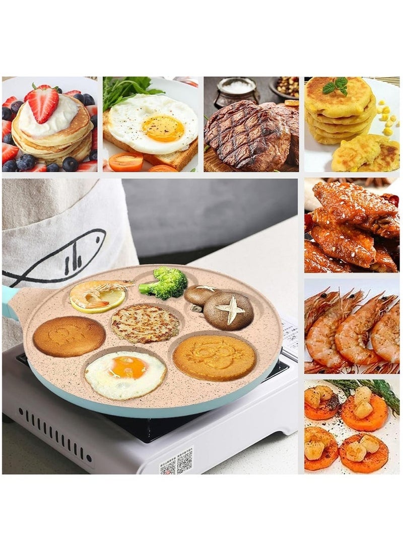 قالب صانع البان كيك، قوالب صينية الفطائر للأطفال صينية صينية الفطائر المانعة للالتصاق مع 7 أشكال حيوانات - Image 4