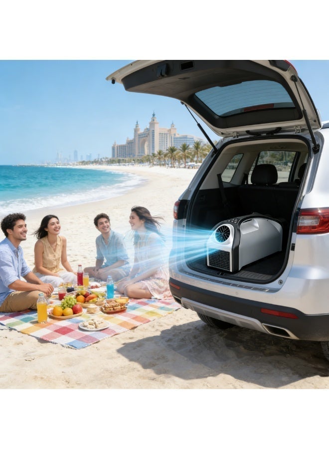 CRONY QN750 Portable Air Conditioner 2500 BTU  - 24V DC/100-240V AC Dual Power, Compressor Cooling for Tent, Camping, Home & Outdoor Rapid Cooling with 3 Fan Speeds - Image 3