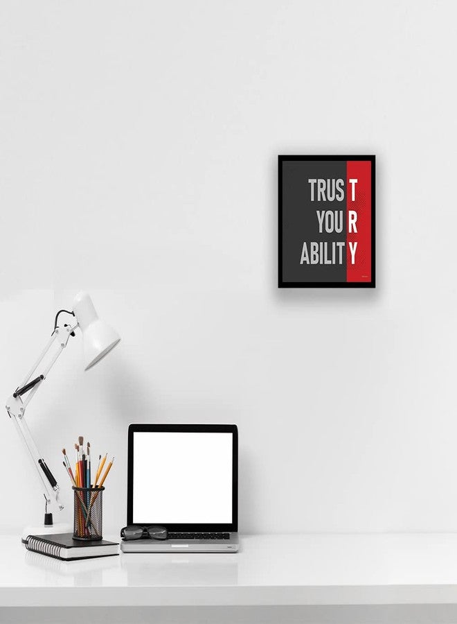 ADROS Motivational Quotes/Inspirational Poster Framed With Wall Hanging For Home, Office, Educational Institute, Workplace, Gym - Image 4