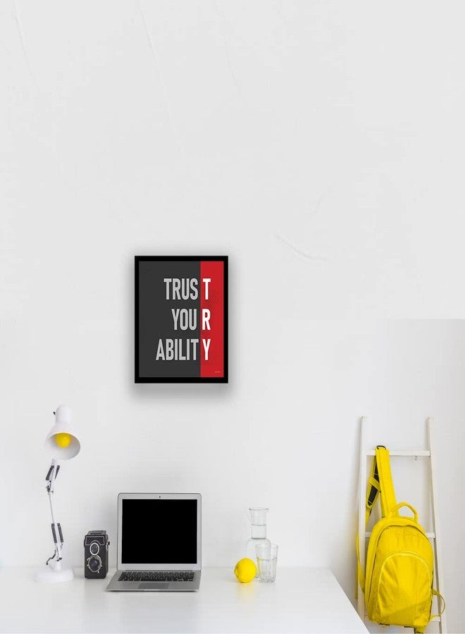 ADROS Motivational Quotes/Inspirational Poster Framed With Wall Hanging For Home, Office, Educational Institute, Workplace, Gym - Image 3