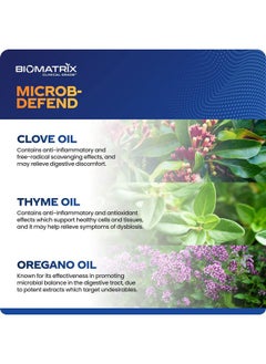BioMatrix Oil?Blend?Of?Thyme?Oregano?Clove?Digestive Supplement?For?Men And Women?Gi Repair?Softgels?;?Microbdefend (90 Capsules)  - Image 5