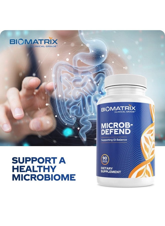 BioMatrix Oil?Blend?Of?Thyme?Oregano?Clove?Digestive Supplement?For?Men And Women?Gi Repair?Softgels?;?Microbdefend (90 Capsules) - Image 4