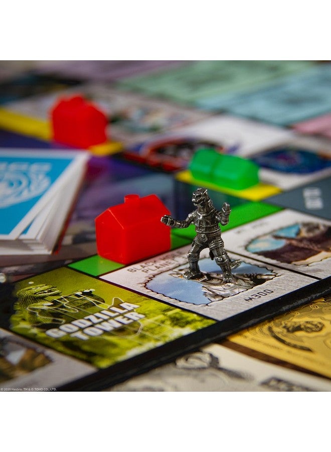 USAopoly مونوبولي: غودزيلا | مستند إلى سلسلة أفلام الوحوش الكلاسيكية غودزيلا | لعبة مونوبولي قابلة للجمع تتميز بمواقع مألوفة ووحوش كايجو الأيقونية - Image 4