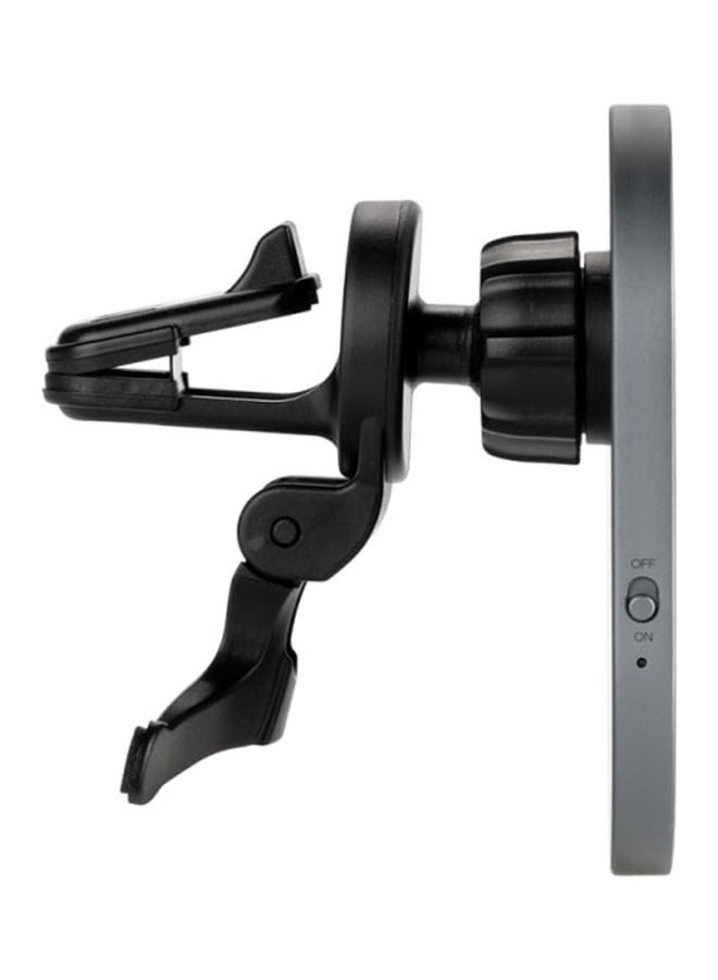 Momax Q.MAG Mount 3 Magnetic Wireless Charging Car Mount Unique transparent design 15W Max wireless fast charging - Grey - Image 4