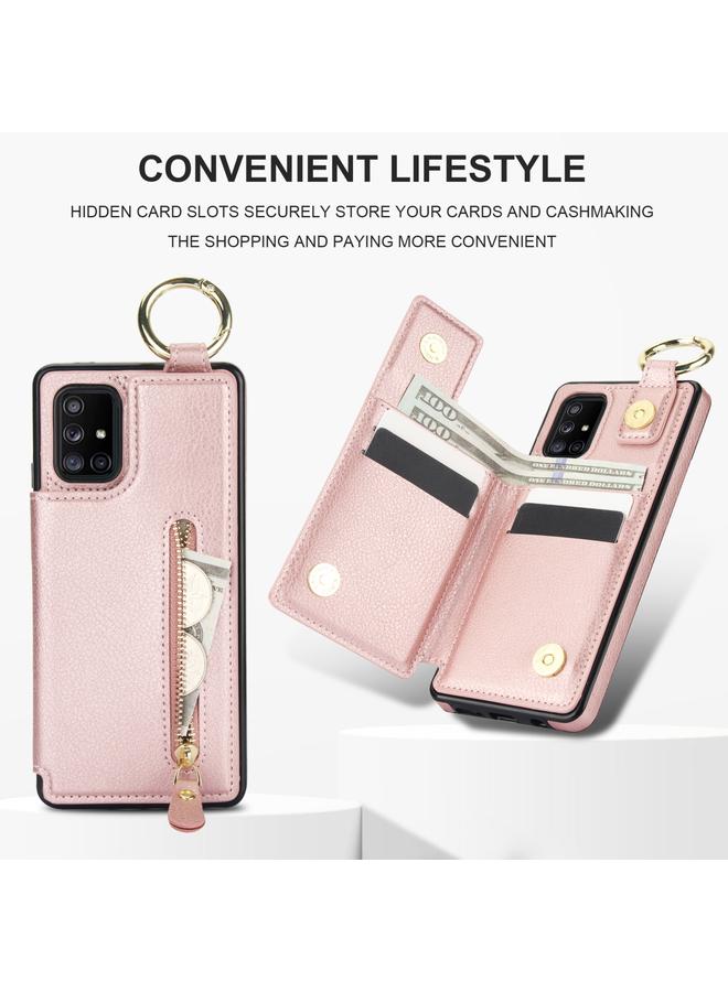 S-TOP Case For Samsung Galaxy A51 5G Litchi Texture Zipper Double Buckle Card Bag Phone Case - Image 5
