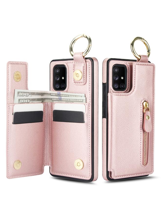 S-TOP Case For Samsung Galaxy A51 5G Litchi Texture Zipper Double Buckle Card Bag Phone Case - Image 2