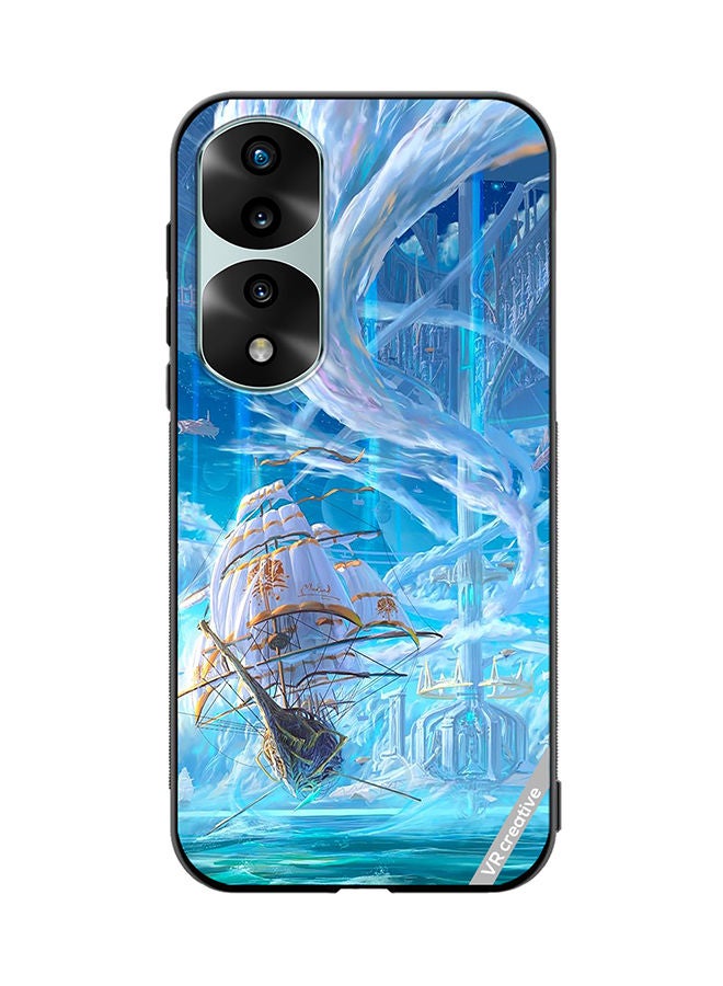 VR CREATIVE Protective Case Cover For Honor 70 Pro Castle With Clouds Design Multicolour - Image 1
