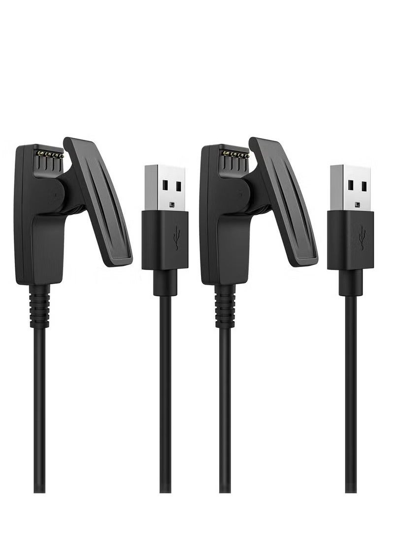X-level Charger for Garmin Forerunner 235/ 35/ 35J/ 64/ 230/ 630/ 645/ 645 Music/ 735XT/ Vivomove HR/ Approach S20/ G10/ Lily Watches,Smart Watch Replacement Charger Charging Clip Sync Data Cable  - Image 1