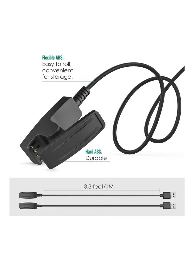 X-level Charger for Garmin Forerunner 235/ 35/ 35J/ 64/ 230/ 630/ 645/ 645 Music/ 735XT/ Vivomove HR/ Approach S20/ G10/ Lily Watches,Smart Watch Replacement Charger Charging Clip Sync Data Cable  - Image 4