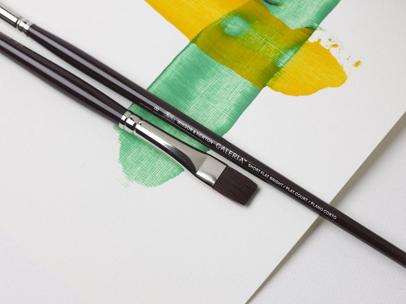 Winsor Newton Winsor & Newton Galeria Acrylic Brush Pack, Short Handle, 3 Pack - Image 4