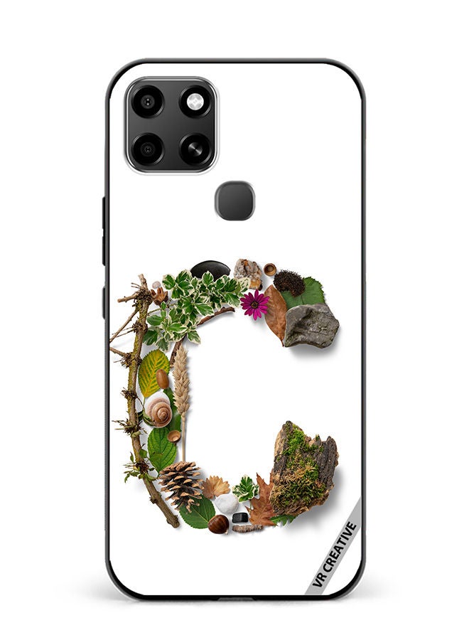 VR CREATIVE Protective Case Cover For Infinix Smart 6 Alphabet C Design Multicolour - Image 1