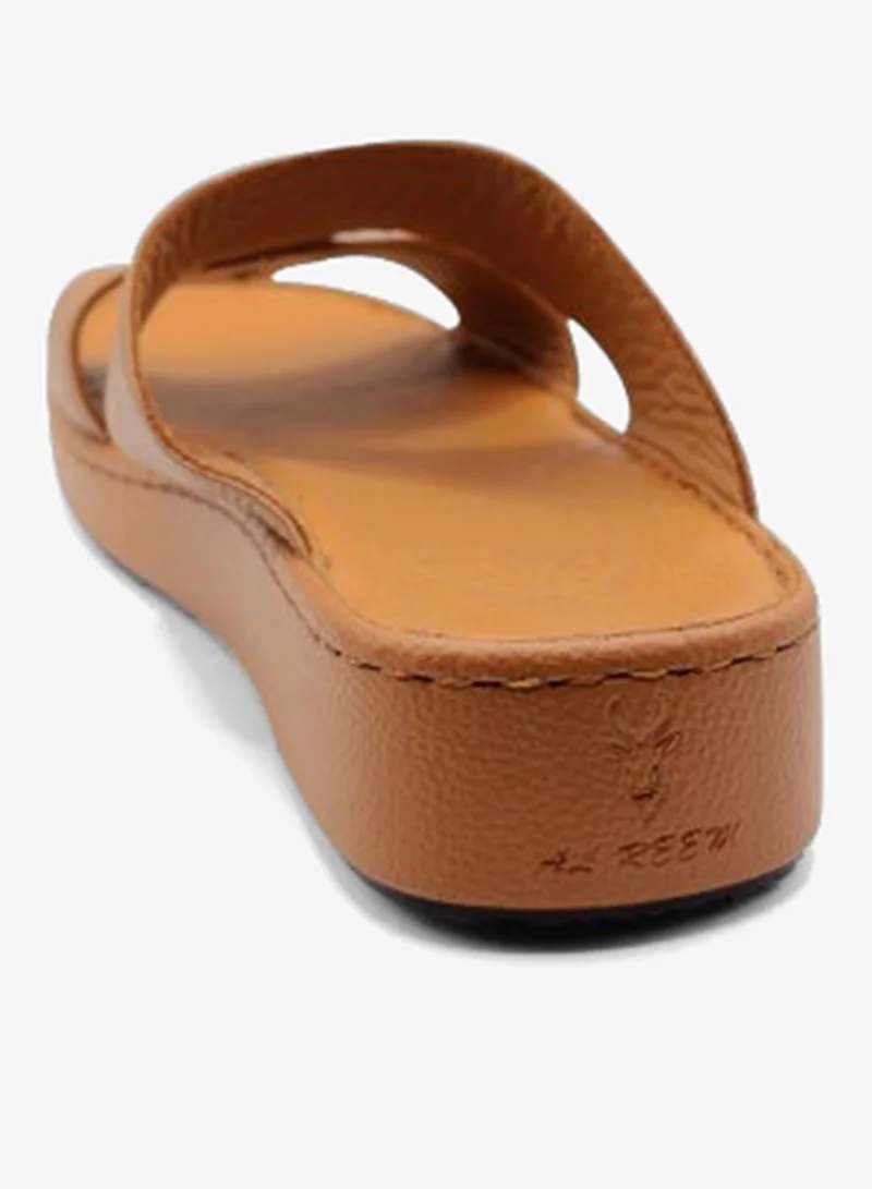 Al Reem Tan Al Reem Z8005 Tan Leather Men's Arabic Sandals for Men | Best Price UAE