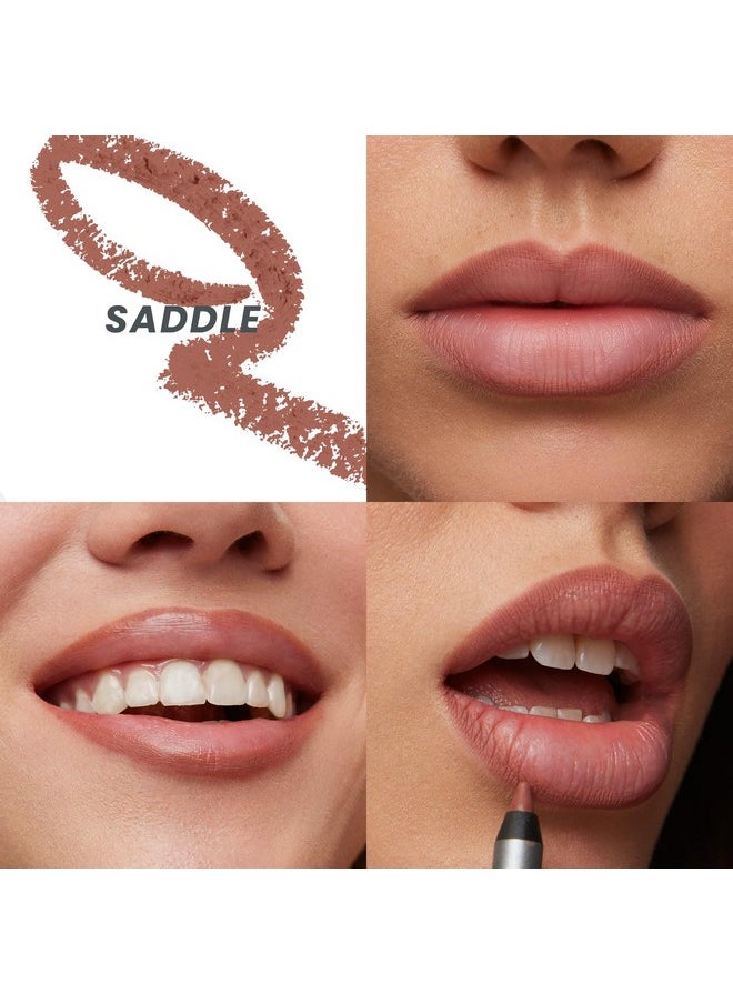 Wonderskin - Wonderskin Lip Liner Pencil - 360 Contour Lipliner, Long Lasting, Sharpenable Lip Pencil, Waterproof and Transfer-Proof Brown Lip Liner (Saddle) - Image 1
