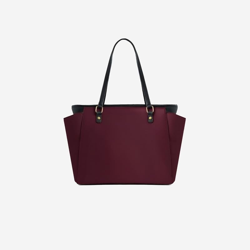 Accessorize London Women's Serene Burgundy Work Tote Bag | Elegant Office Bag | Stylish Shoulder Purse | Gift for Women - Image 4