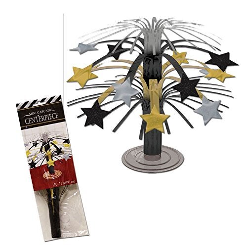 Amscan Stunning Hollywood Mini Cascade Centerpieces - 7.5" (1 Pc.) | Eye-Catching Decorations for Star-Studded Events | Perfect for Table Arrangements & Glamorous Occasions - Image 2