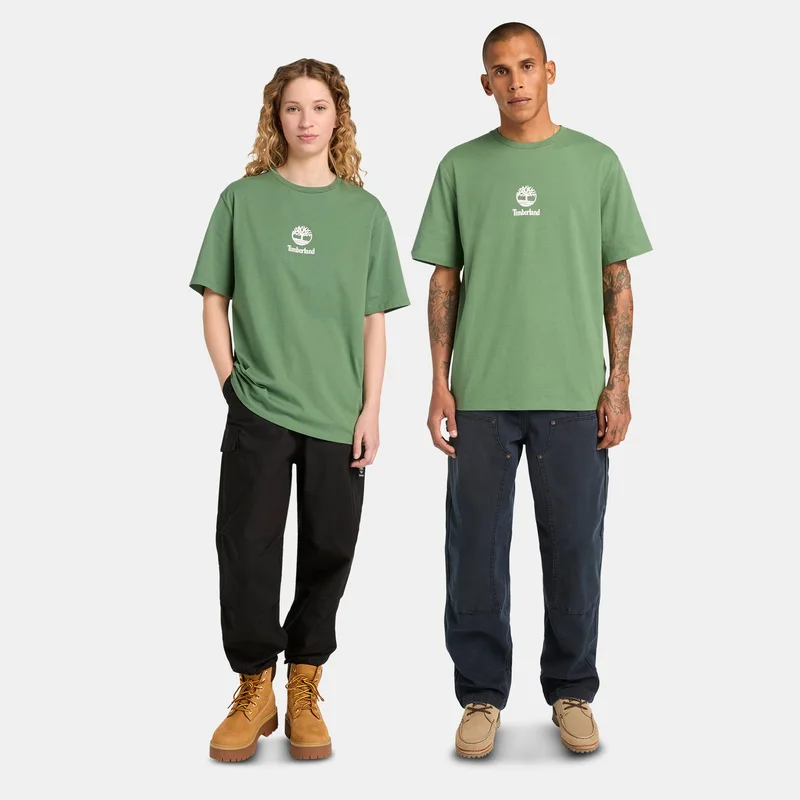 Timberland Green Logo T-Shirt for Men | Best Price UAE