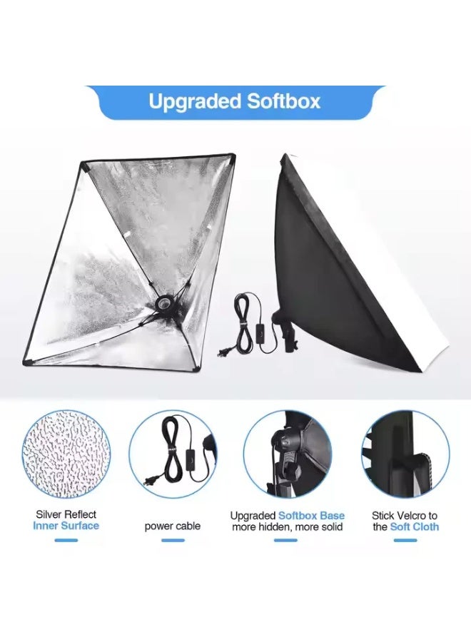 اف اكس ستوديو SB5070 Set Bi-color 150W ( Softbox + Stands + PA ) - Image 5