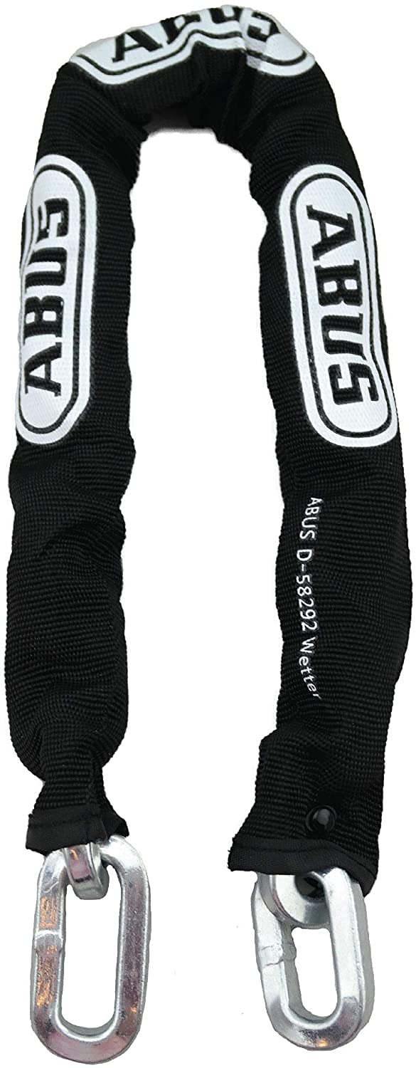 سلسلة أمان مربعة من الصلب المقسى ABUS 6KS بطول 6 أقدام وسمك 14 مللي متر للدراجات والحاويات والمقطورات والدراجات الرباعية والدراجات النارية والممتلكات الصناعية والشخصية