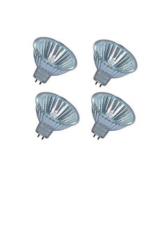 Osram OSRAM Circular Dimmable Long Lasting Lifespan illumination Entrance, Kitchen,Restaurents Track & Recessed Halogen Bulb Pack Of 4 12V 50W MR16 Yellow  - Image 1