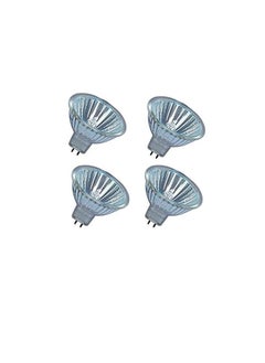 Osram OSRAM Circular Dimmable Long Lasting Lifespan illumination Entrance, Kitchen,Restaurents Track & Recessed Halogen Bulb Pack Of 4 12V 50W MR16 Yellow  - Image 2