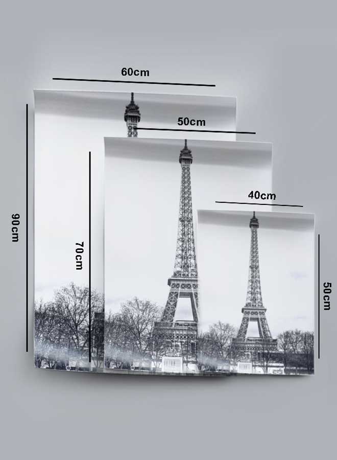 LOWHA Poster Painting Art With Four Separate Pieces Of Double-Sided Stickers Paris Eiffel Tower For Home Bedroom Living Room And Office Decor  - Image 4