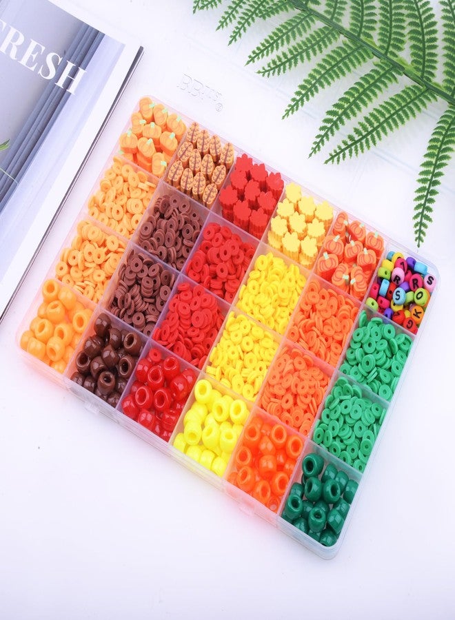 BBita Thanksgiving Fall Clay Beads Charms Friendship Bracelet Necklace Earring Jewelry Making kit, Accessories for Arts Crafts DIY Birthday Gifts for Women Girls - Image 3