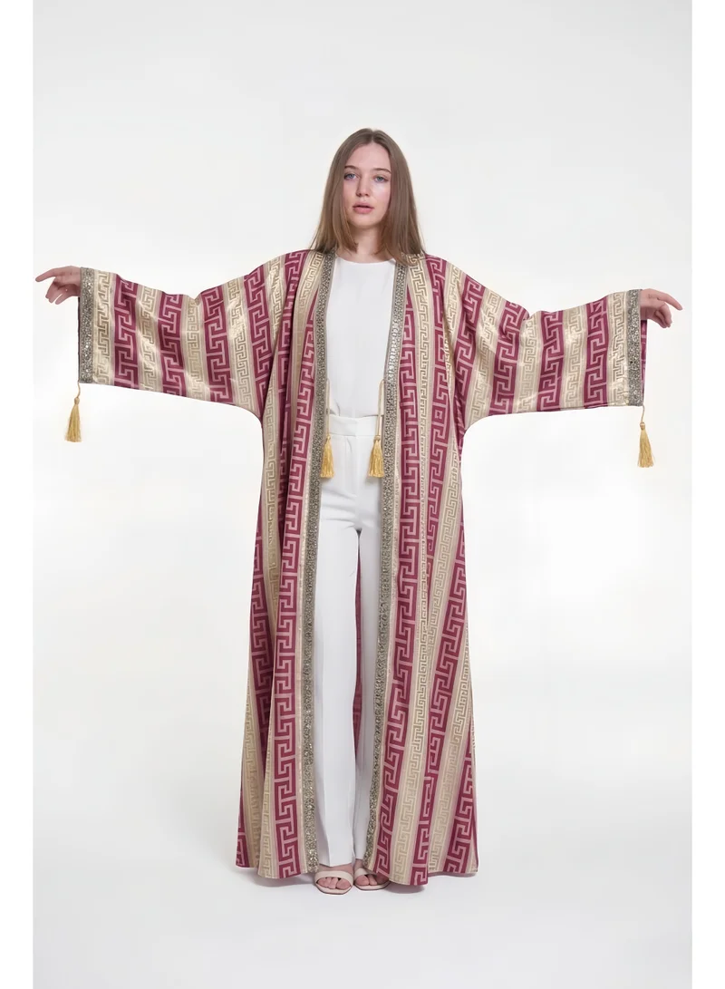 AL BENT AL SHARQIEH Women Kimono Dress Open Front Arabian wear