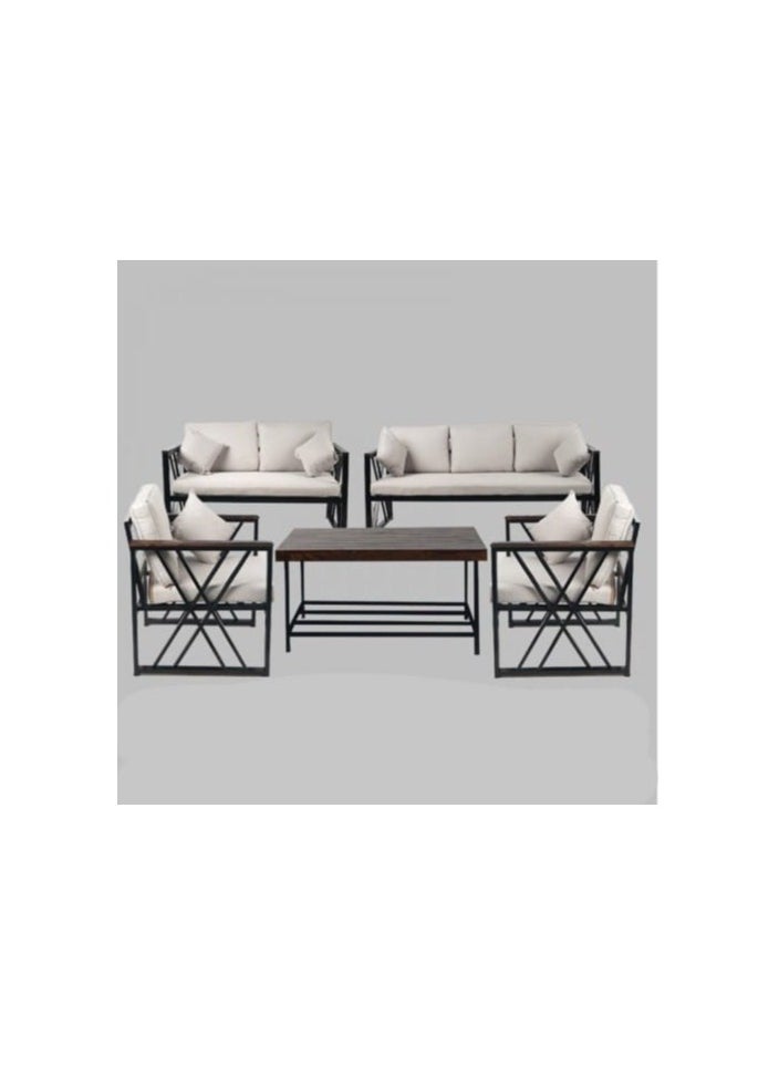 Other Manufacturer 5-piece outdoor seating for 7 people with table 