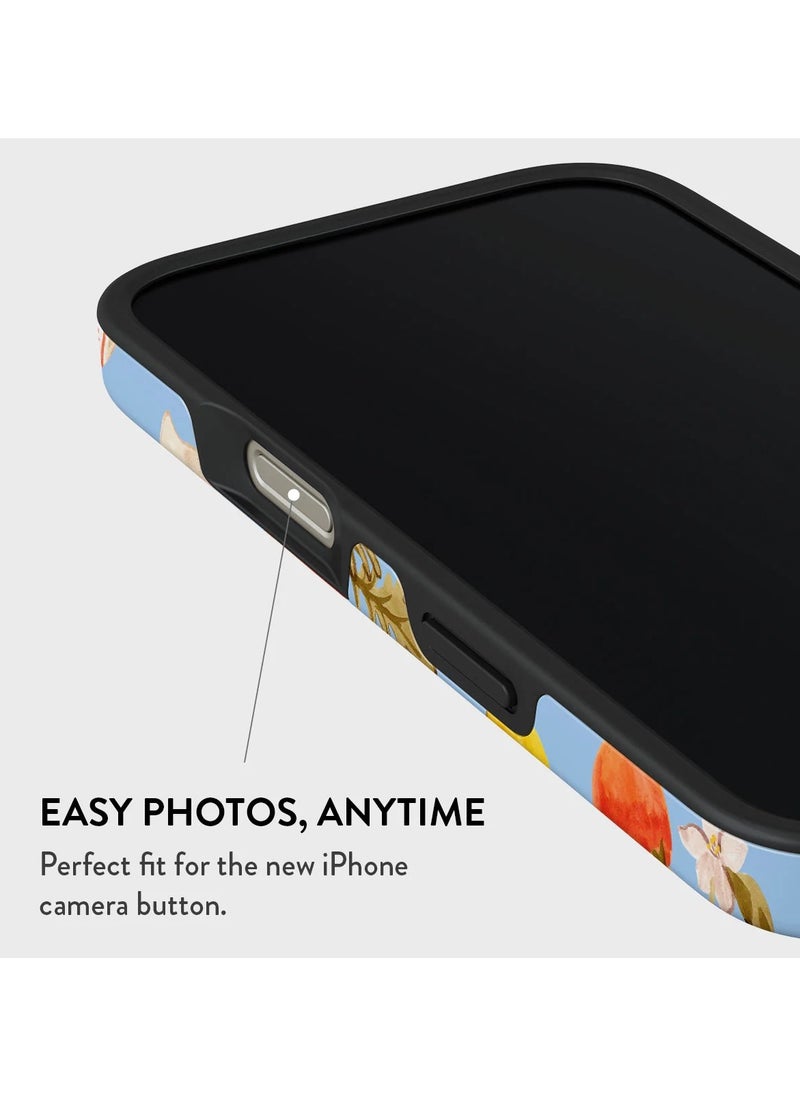 iPhone 16 pro Case, 2 Piece Hard Shell + TPU Silicone Interior, Shock Absorption, All Port Accessible, Raised Bezel For Screen & Camera Protection, Never Fading HQ Print,Al Fresco