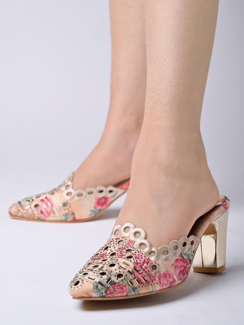 Shoetopia صندل بانتو بكعب للنساء من شوتوبيا - Image 3