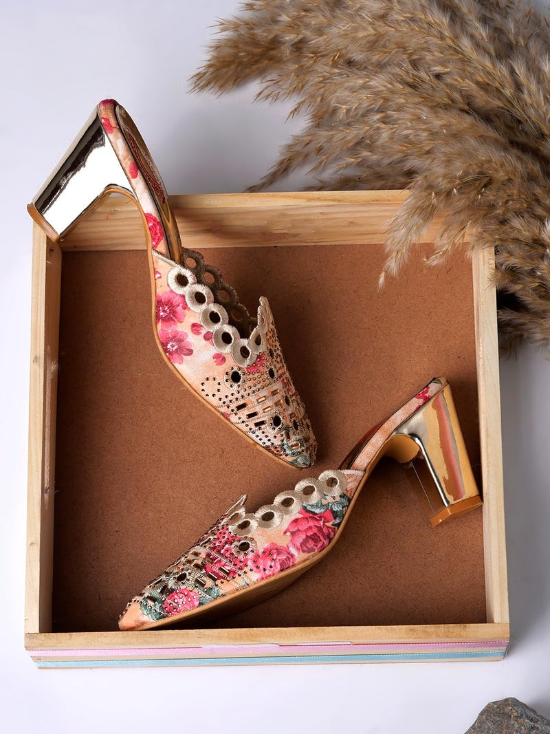 Shoetopia صندل بانتو بكعب للنساء من شوتوبيا - Image 4