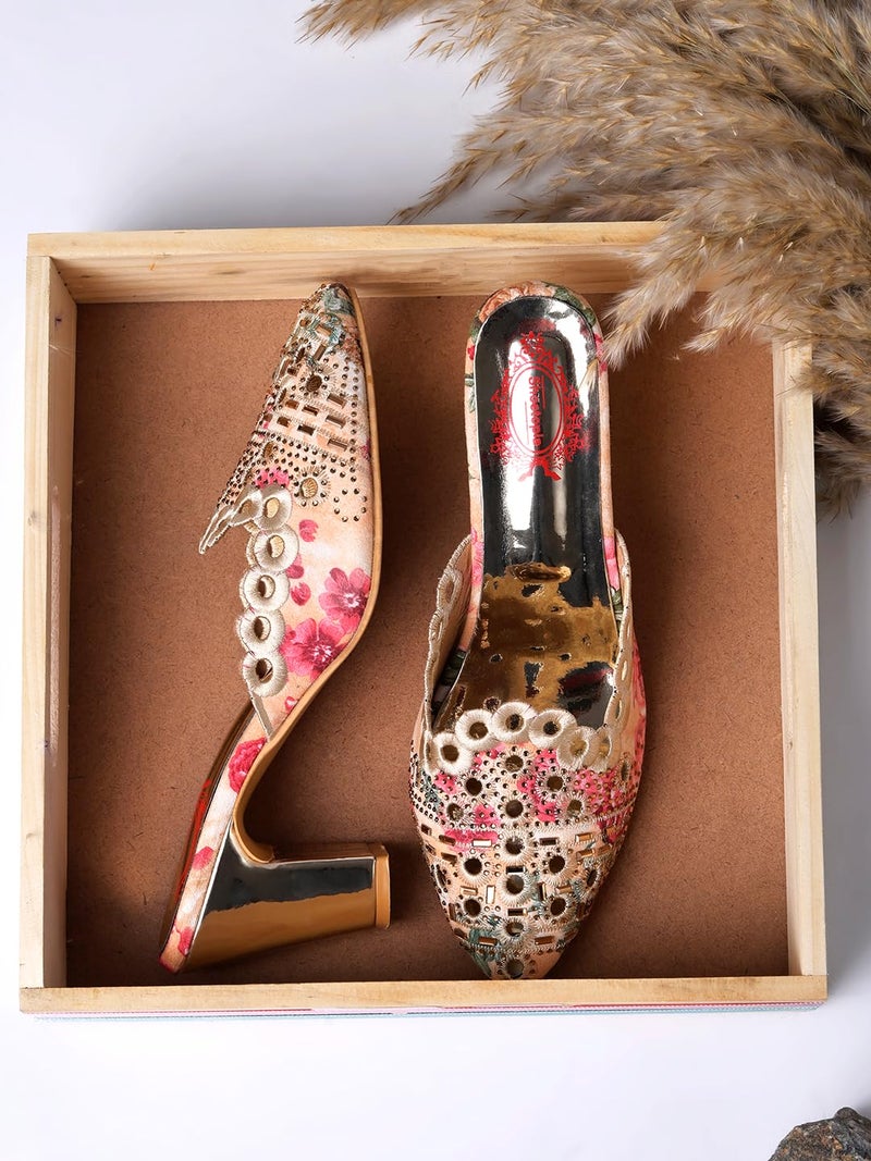 Shoetopia صندل بانتو بكعب للنساء من شوتوبيا - Image 5