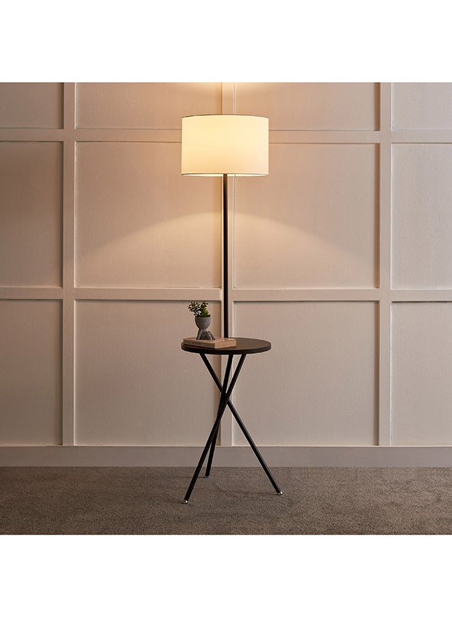 Home Box Omega Metal Floor Lamp with Side Table and Fabric Shade 37 x 163 x 37 cm  - Image 2