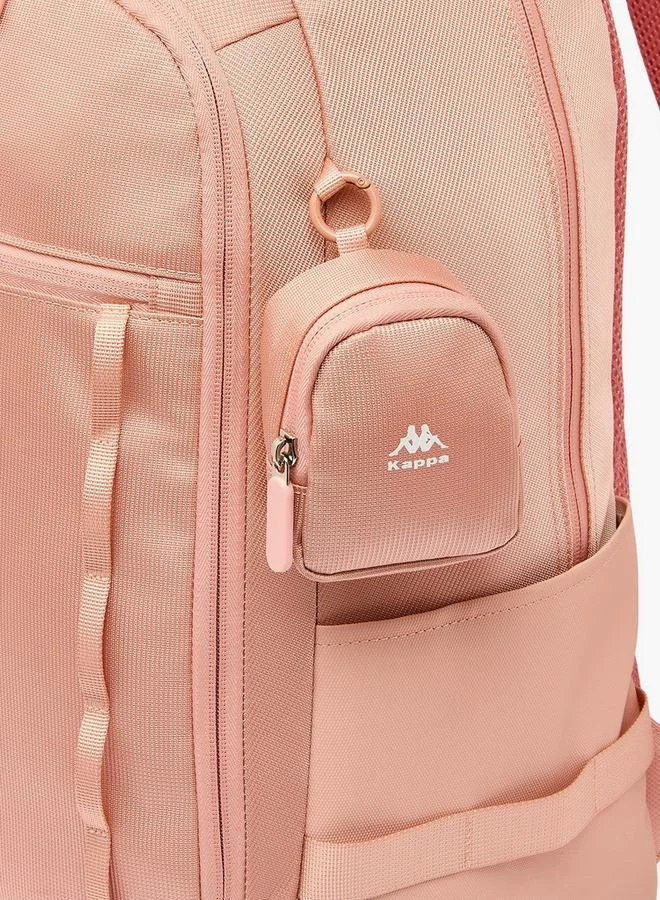 Kappa PINK Solid Backpack For Kids 8-13 Years With Coin Pouch  | Best Price UAE