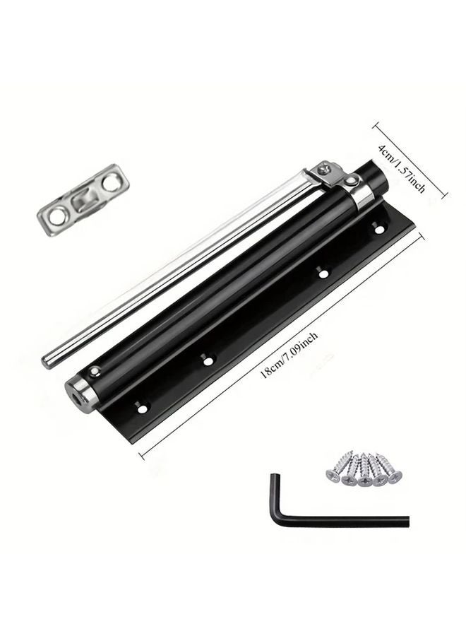 مقفل الباب الأوتوماتيكي بورغوندي، سبيكة زنك، 110، 23 رطلاً، قابل للتعديل، تركيب عالمي، يدعم زاوية واسعة 150 درجة - Image 4