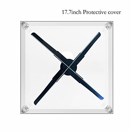 MAGIXUN 3dhologramFan Cover Holographic Projector-High Transparency Acrylic Display Case Box For 16.5-22 '' Fans, Holographic Fan, 3d Projector With Protective 3dhologramFan Shield - Image 3