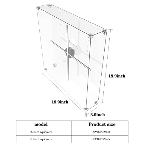 MAGIXUN 3dhologramFan Cover Holographic Projector-High Transparency Acrylic Display Case Box For 16.5-22 '' Fans, Holographic Fan, 3d Projector With Protective 3dhologramFan Shield - Image 5