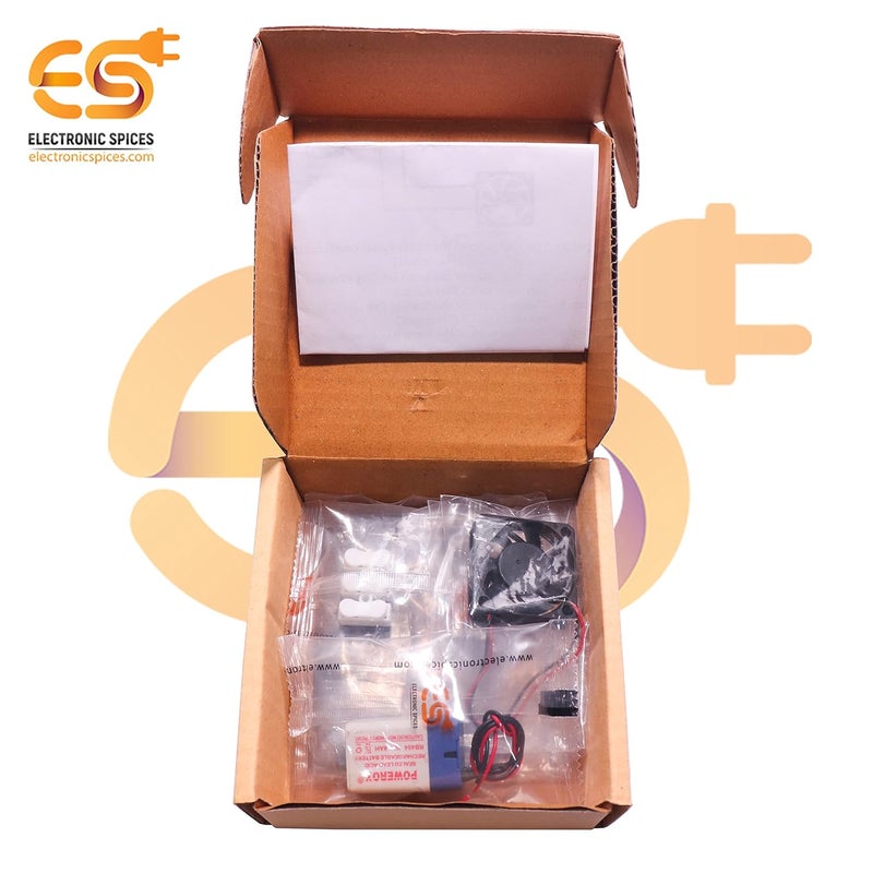 Electronicspices مجموعة مروحة عادم شمسية قابلة لإعادة الشحن صغيرة (شمسية، مفتاح، موصل دفع، مروحة تبريد، بطارية) مع فيديو تعليمي ودليل مستخدم مجموعة ألعاب تعمل بالطاقة الشمسية - Image 3