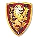 Liontouch Noble Knight Foam Shield for Kids RedMedium Age 38 154 x 118 in Medieval Pretend Play Toy with Golden Lion Theme Safe Battle Accessory for Dress Up Costumes for Boys - Image 2