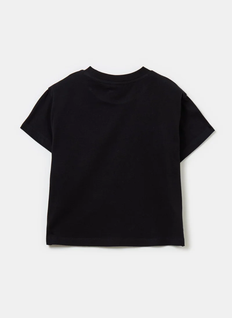Ovs Cotton T-shirt with Mickey Mouse print